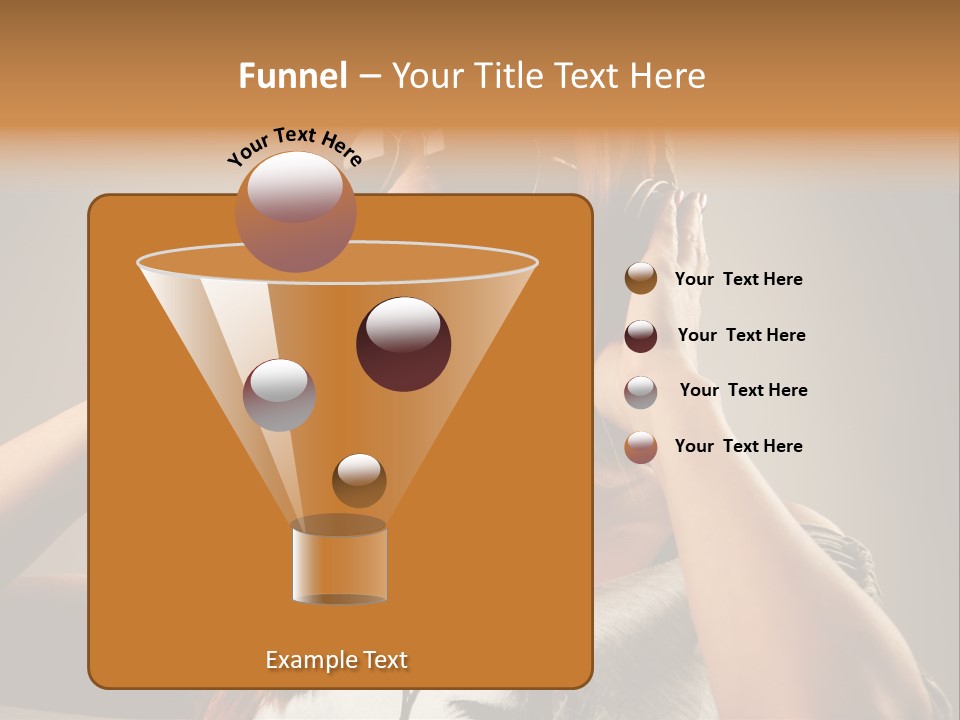 Enjoyment Woman Person PowerPoint Template