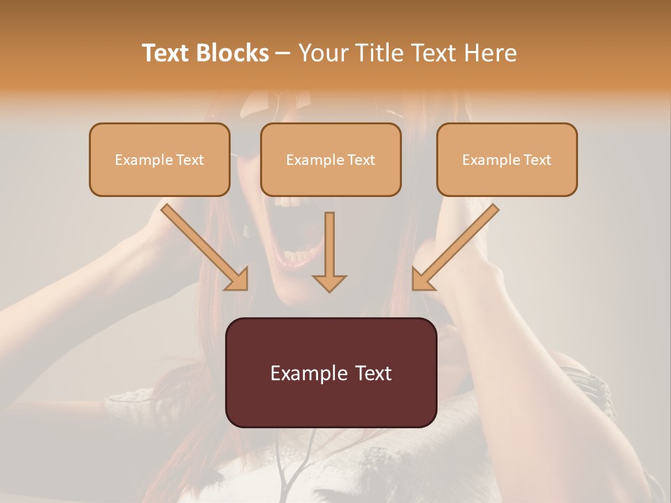 Enjoyment Woman Person PowerPoint Template