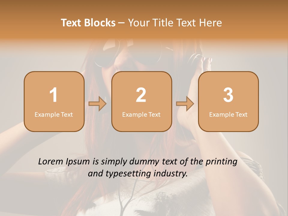 Enjoyment Woman Person PowerPoint Template