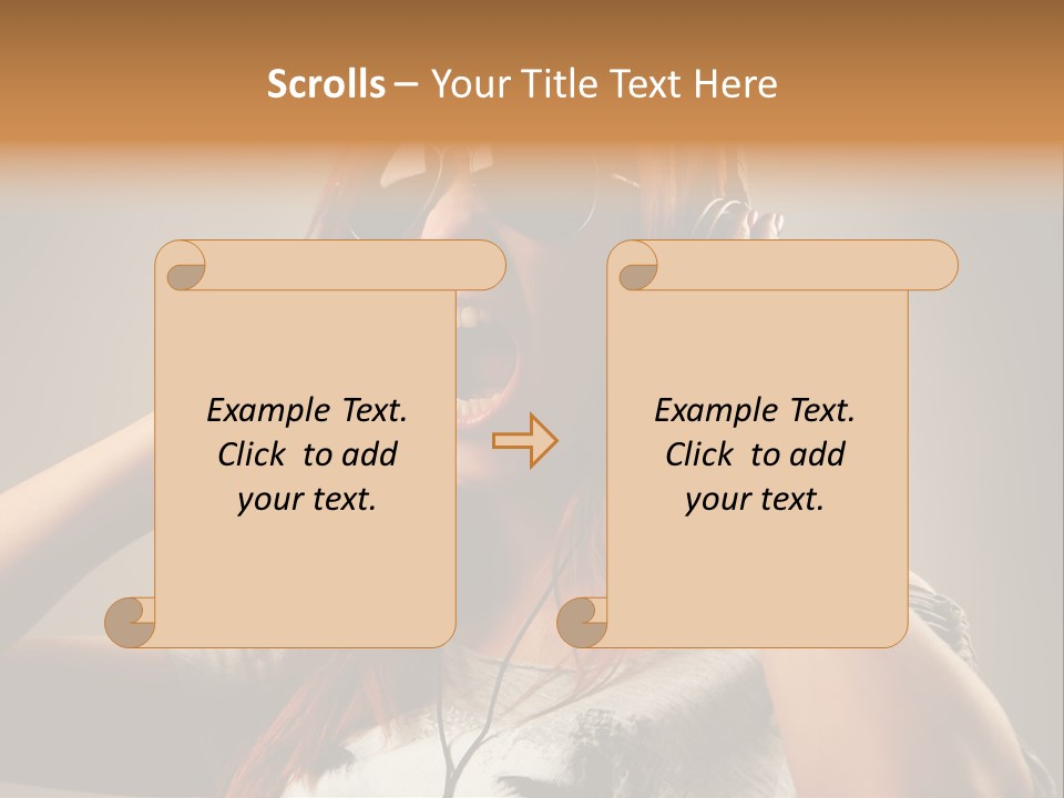 Enjoyment Woman Person PowerPoint Template