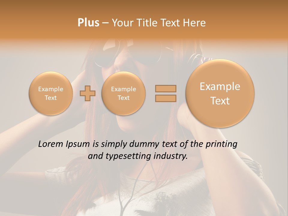 Enjoyment Woman Person PowerPoint Template