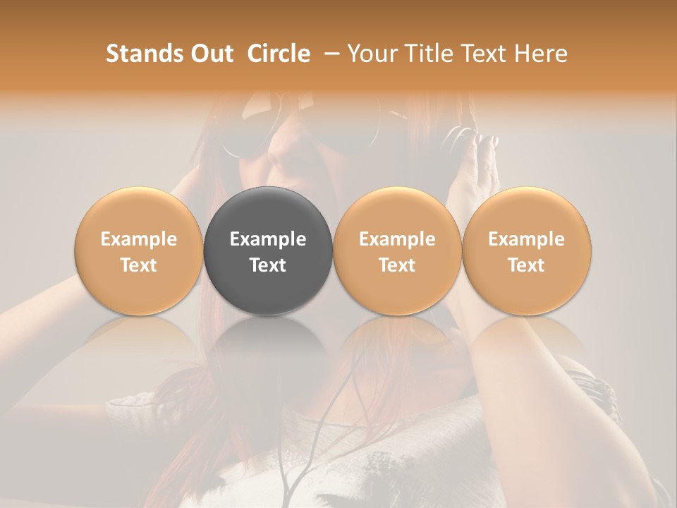 Enjoyment Woman Person PowerPoint Template