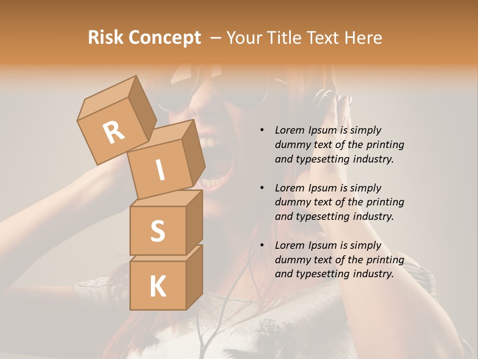 Enjoyment Woman Person PowerPoint Template