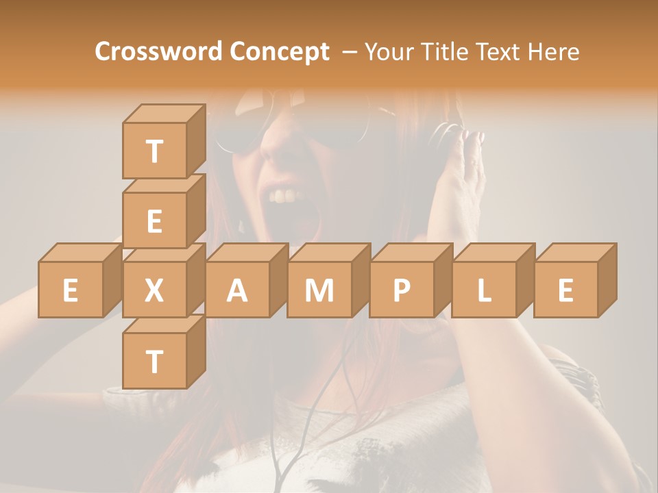 Enjoyment Woman Person PowerPoint Template