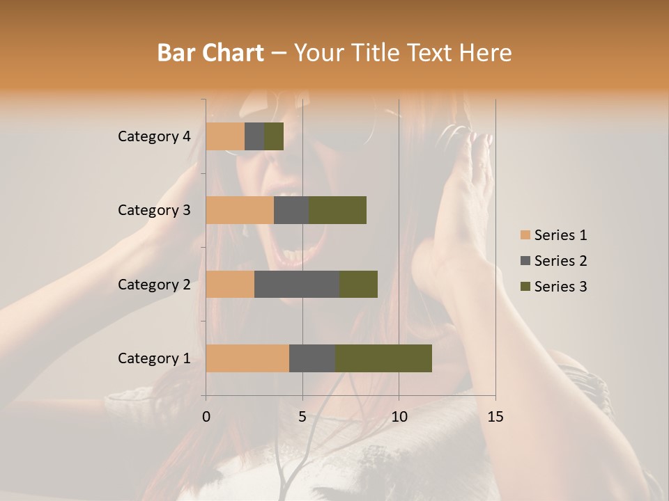 Enjoyment Woman Person PowerPoint Template