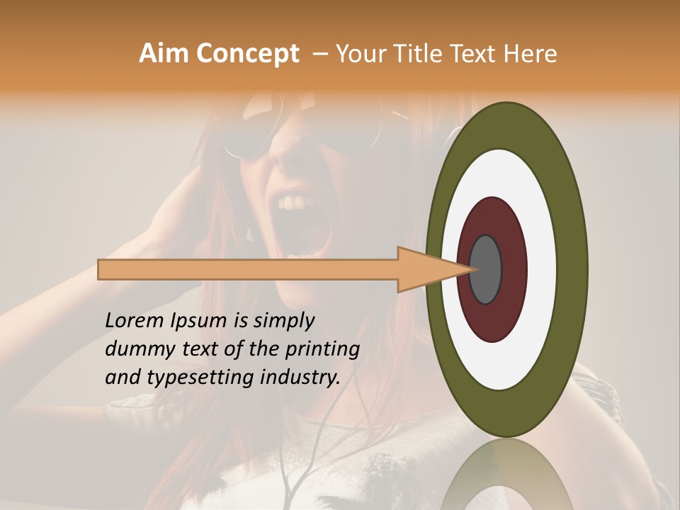 Enjoyment Woman Person PowerPoint Template