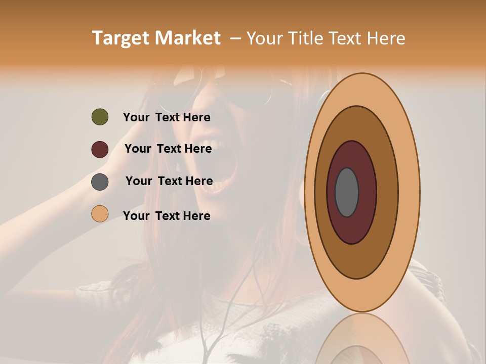 Enjoyment Woman Person PowerPoint Template