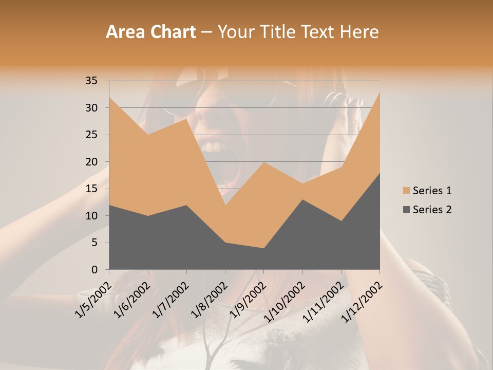 Enjoyment Woman Person PowerPoint Template