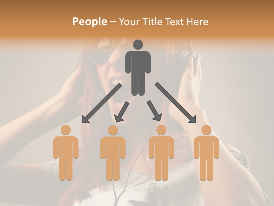 Enjoyment Woman Person PowerPoint Template