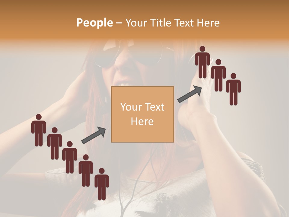 Enjoyment Woman Person PowerPoint Template