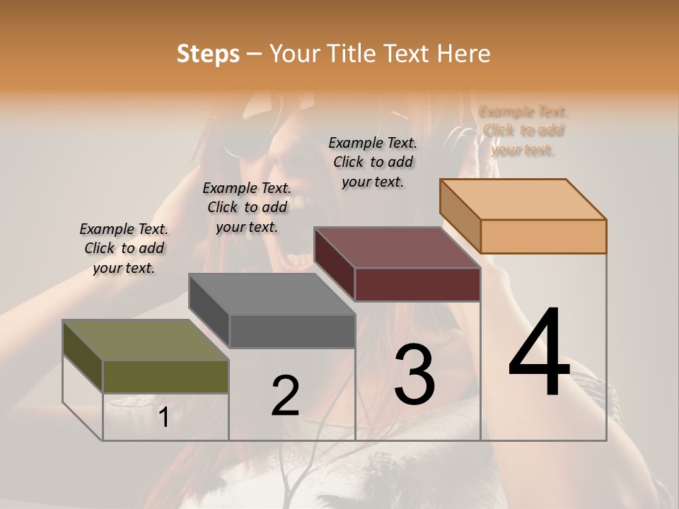Enjoyment Woman Person PowerPoint Template