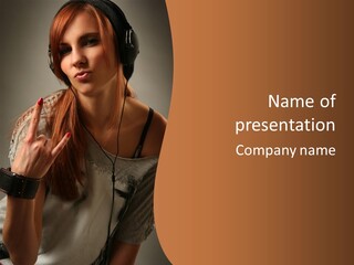 Joy Enjoyment Young PowerPoint Template