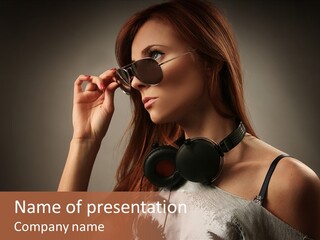 Beauty Bright Audio PowerPoint Template