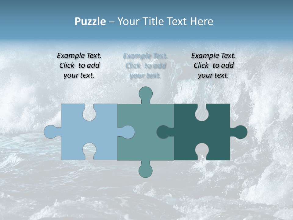 Black Nature Wet PowerPoint Template