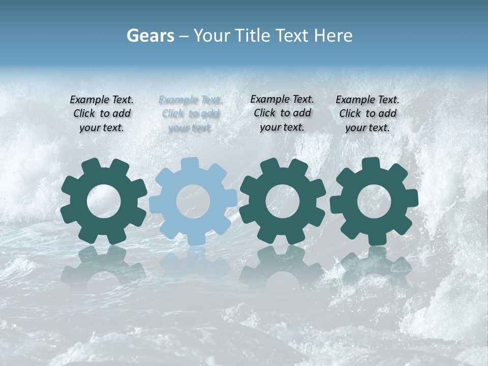 Black Nature Wet PowerPoint Template