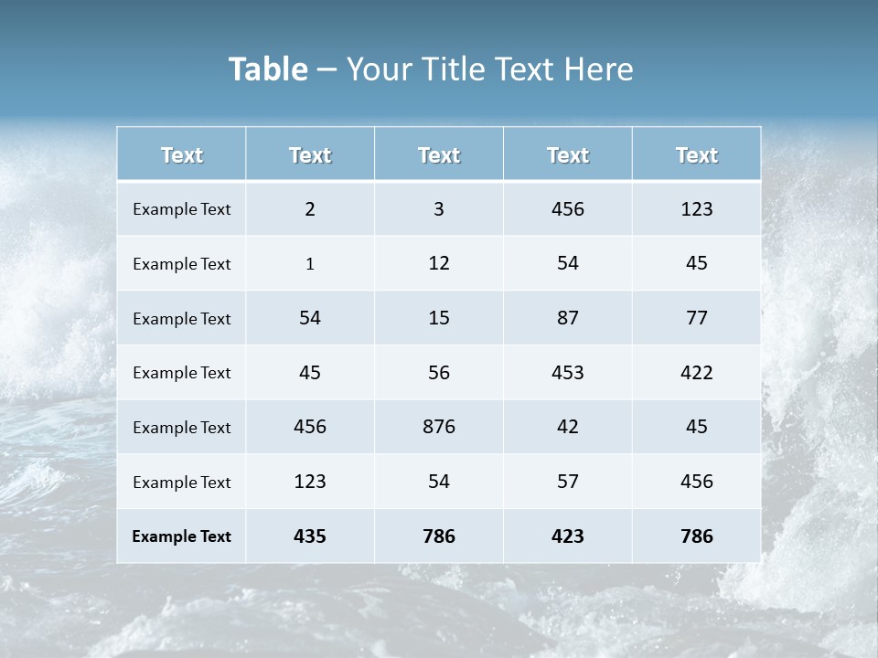 Black Nature Wet PowerPoint Template
