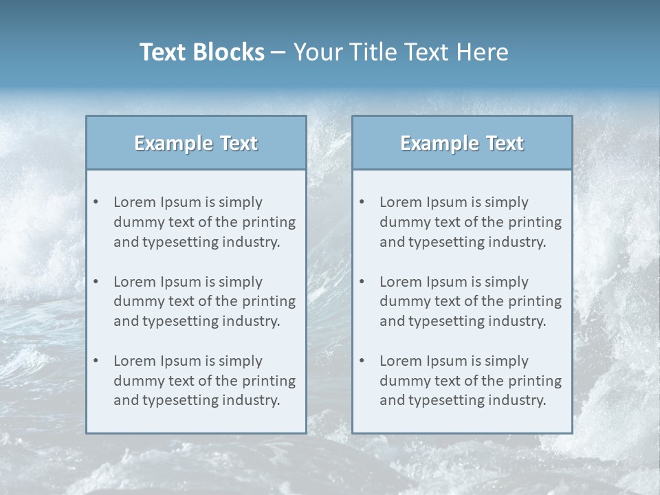 Black Nature Wet PowerPoint Template