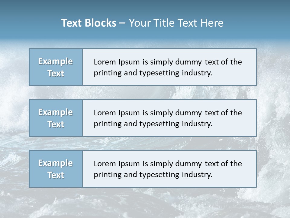 Black Nature Wet PowerPoint Template