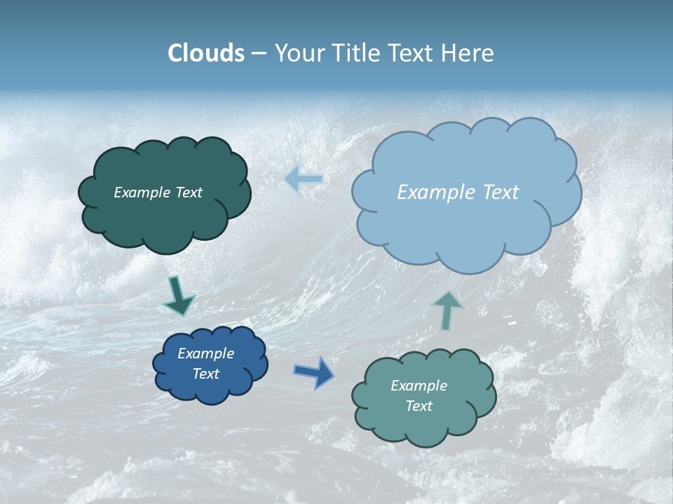 Black Nature Wet PowerPoint Template