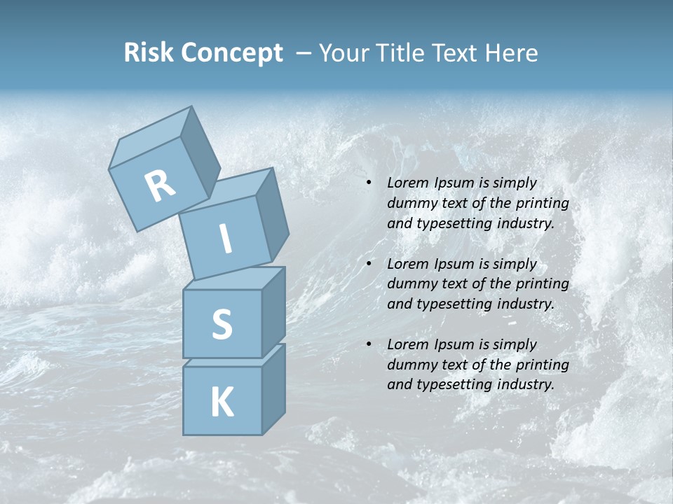 Black Nature Wet PowerPoint Template