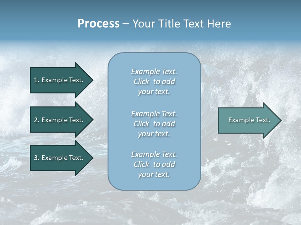 Black Nature Wet PowerPoint Template