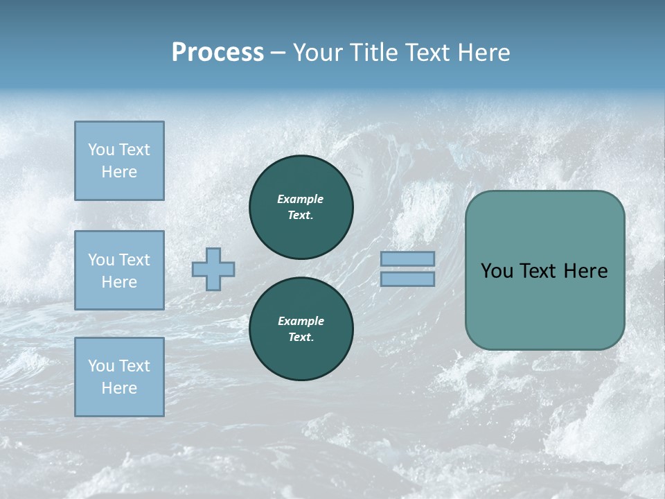 Black Nature Wet PowerPoint Template