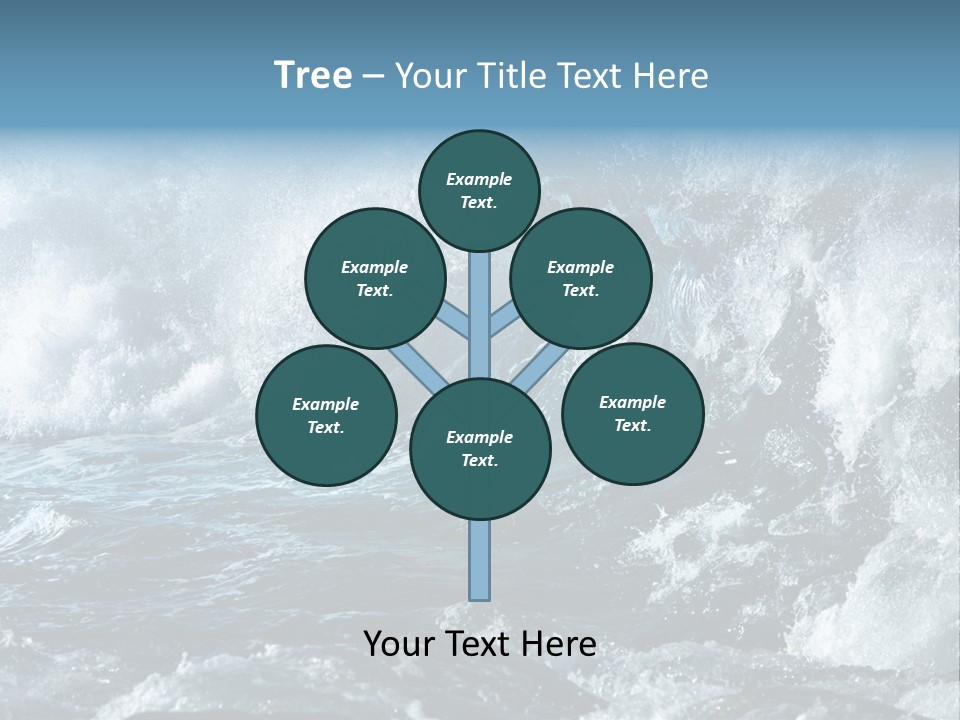 Black Nature Wet PowerPoint Template