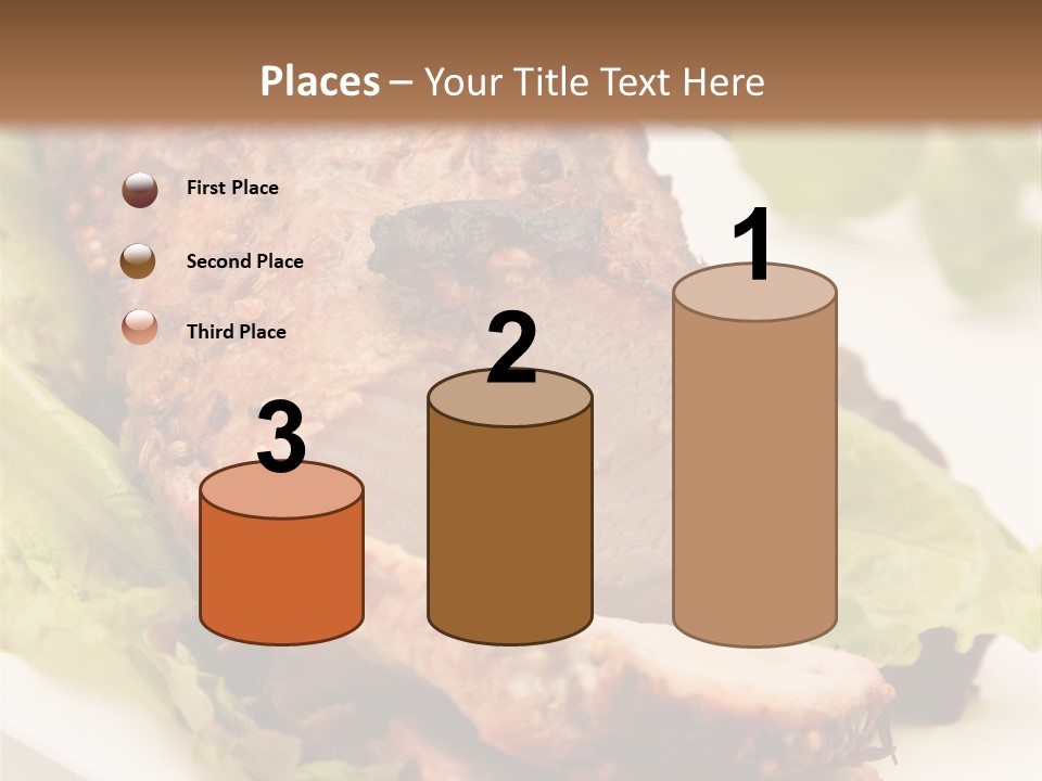 Food Sliced Bbq PowerPoint Template