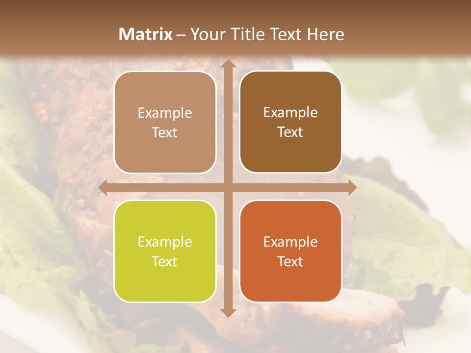 Food Sliced Bbq PowerPoint Template