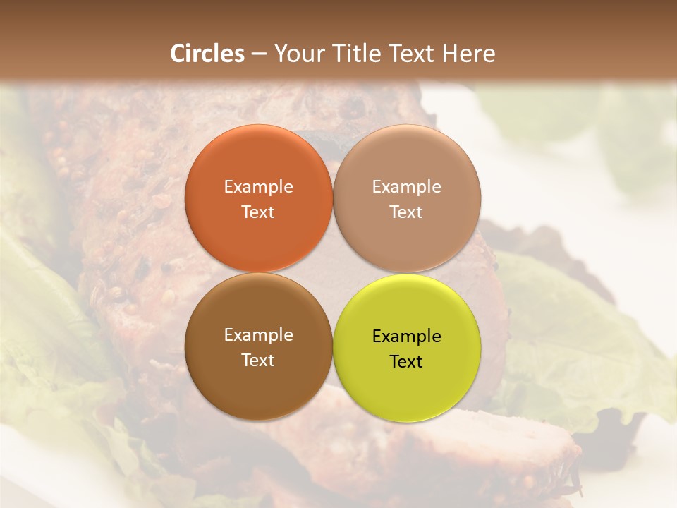Food Sliced Bbq PowerPoint Template