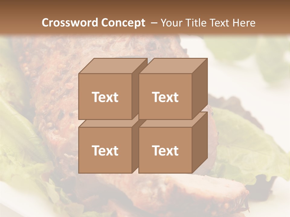 Food Sliced Bbq PowerPoint Template