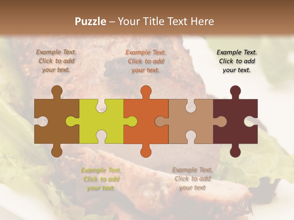 Food Sliced Bbq PowerPoint Template