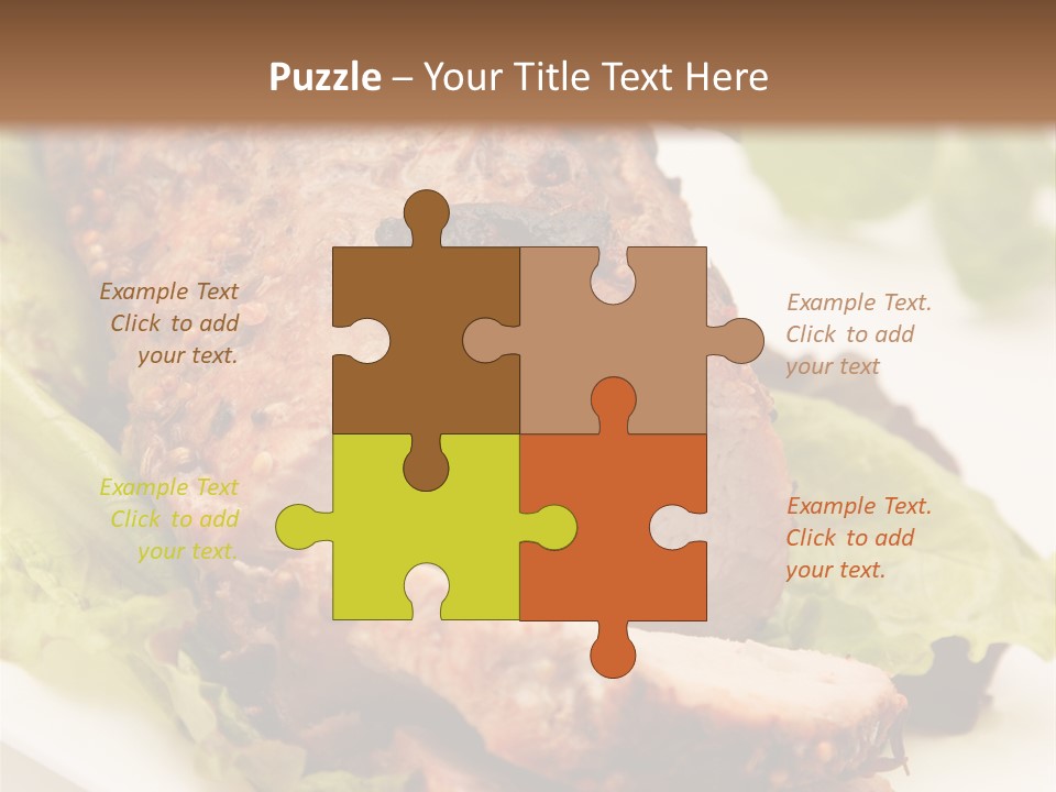 Food Sliced Bbq PowerPoint Template