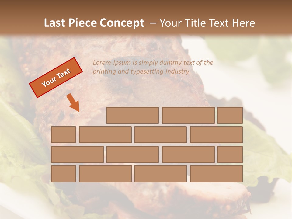 Food Sliced Bbq PowerPoint Template