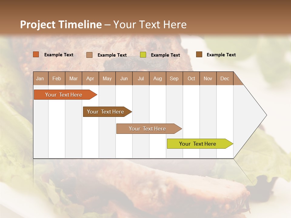 Food Sliced Bbq PowerPoint Template