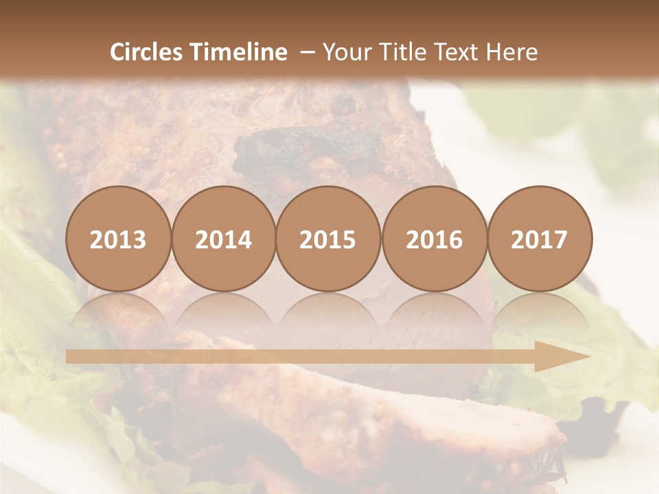 Food Sliced Bbq PowerPoint Template