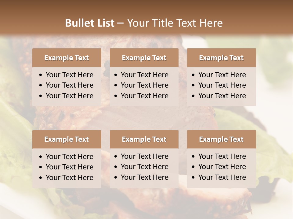 Food Sliced Bbq PowerPoint Template