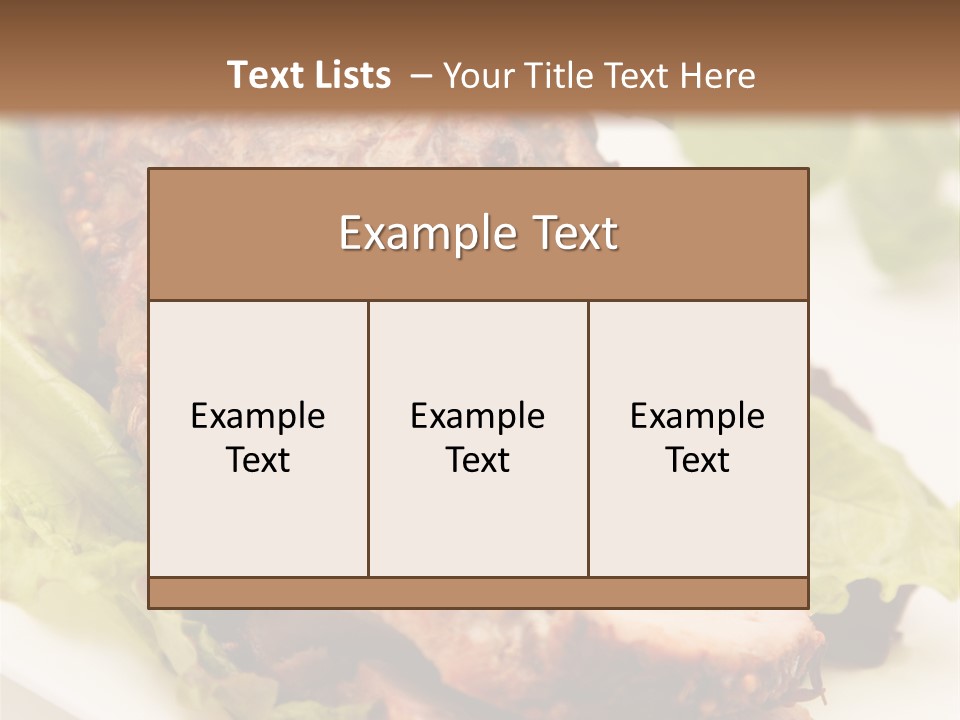 Food Sliced Bbq PowerPoint Template