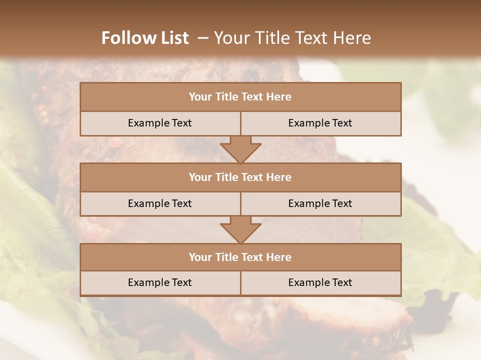 Food Sliced Bbq PowerPoint Template