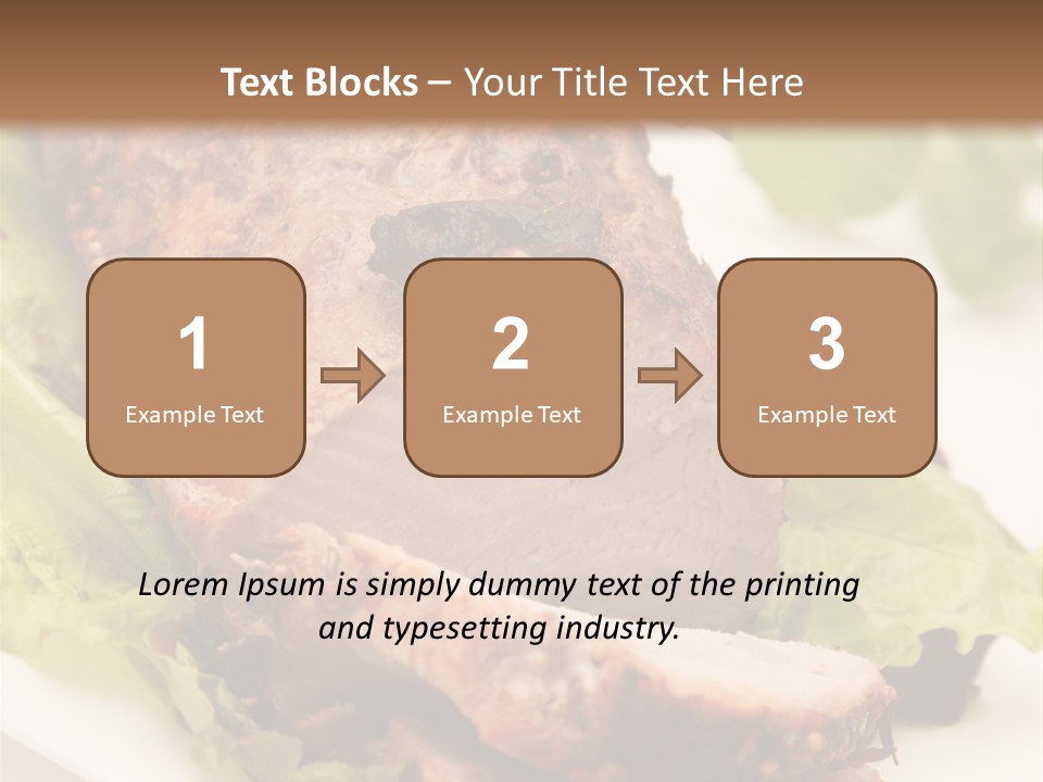 Food Sliced Bbq PowerPoint Template