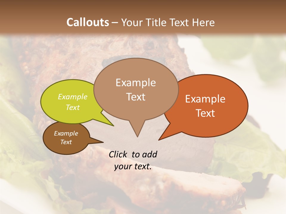 Food Sliced Bbq PowerPoint Template
