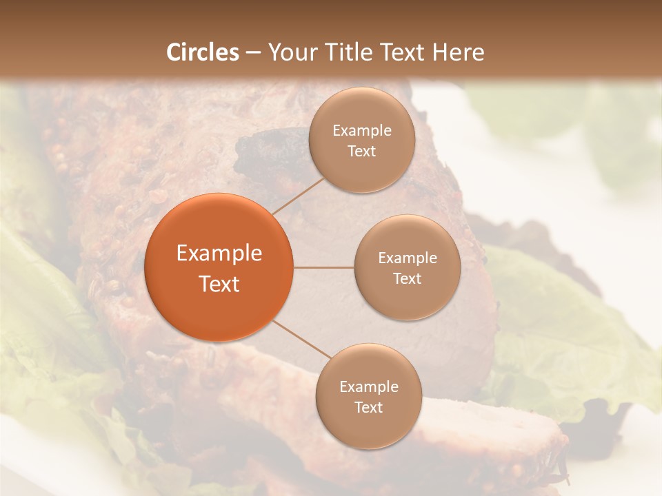 Food Sliced Bbq PowerPoint Template