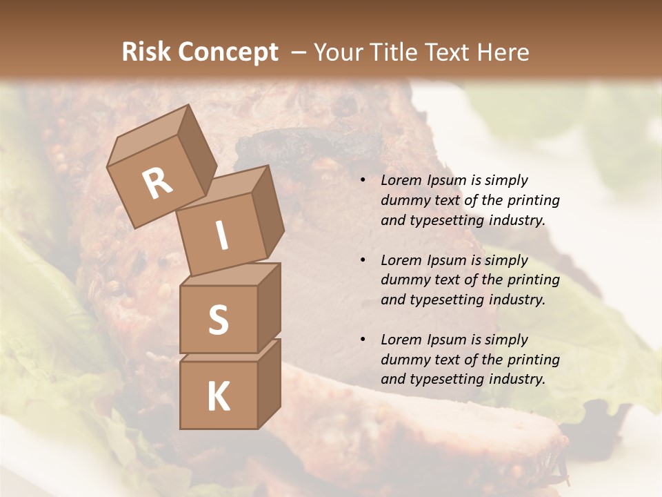 Food Sliced Bbq PowerPoint Template