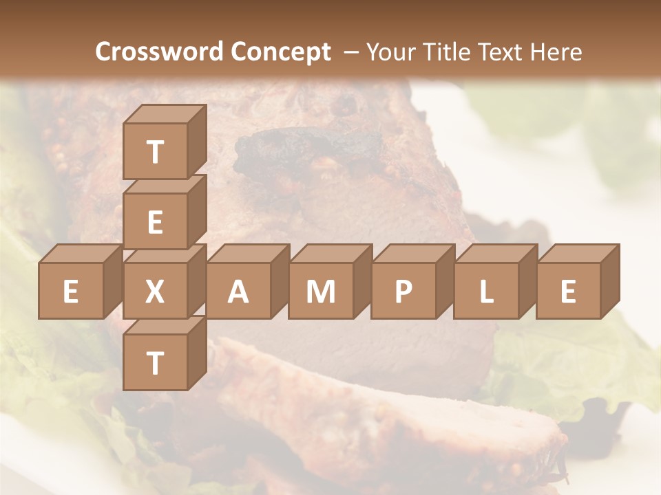 Food Sliced Bbq PowerPoint Template