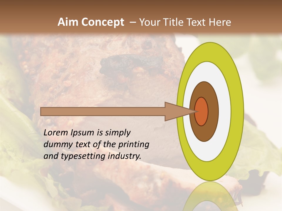 Food Sliced Bbq PowerPoint Template
