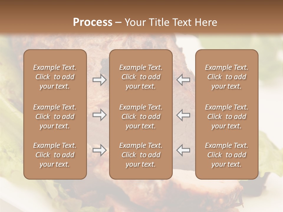 Food Sliced Bbq PowerPoint Template