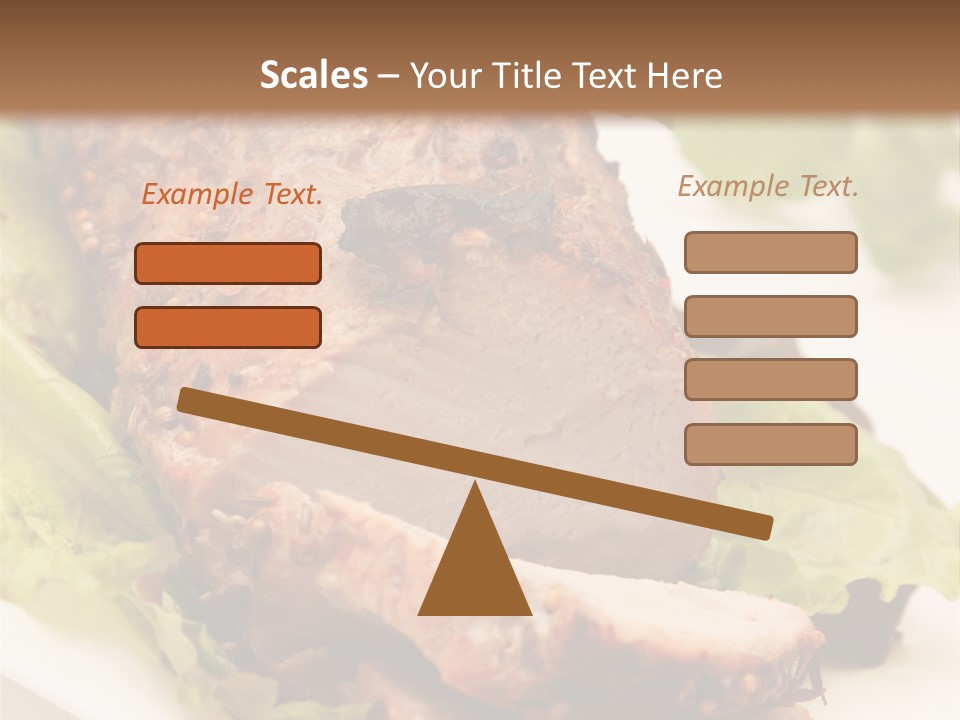 Food Sliced Bbq PowerPoint Template
