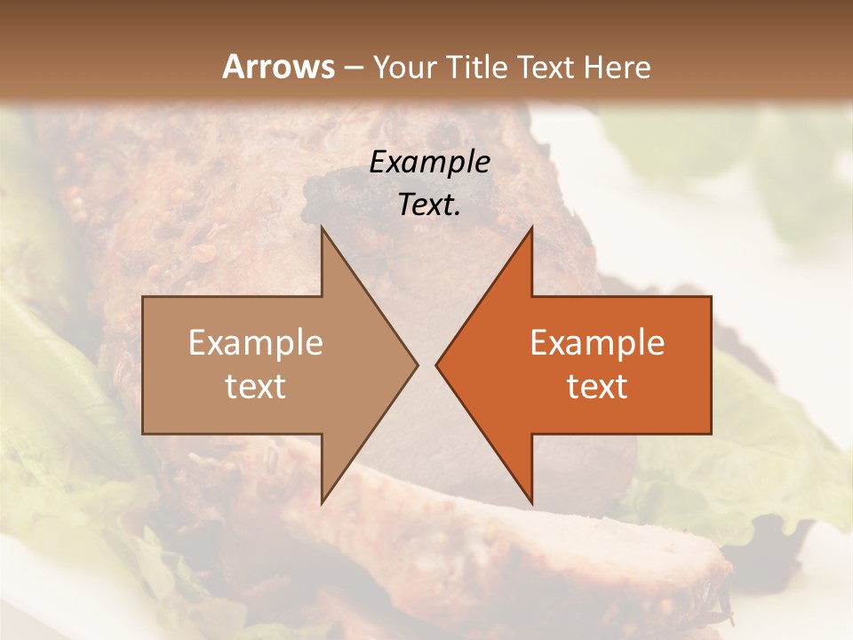 Food Sliced Bbq PowerPoint Template
