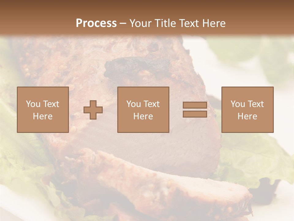 Food Sliced Bbq PowerPoint Template