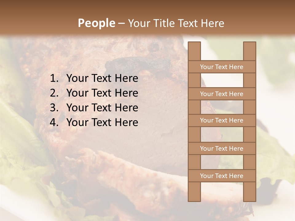 Food Sliced Bbq PowerPoint Template